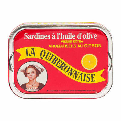 Sardines in oil with lemon