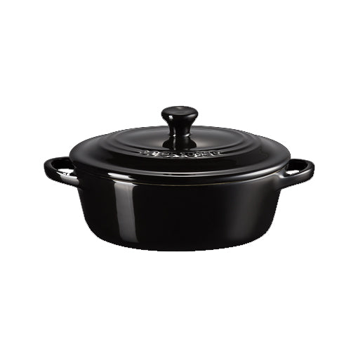 Le Creuset  Mini Cocotte oval  Schwarz