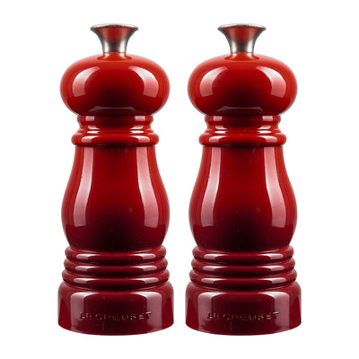 Salz und Pfeffermühle Set – Kirschrot