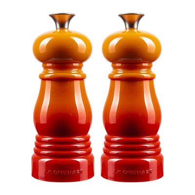 Salz und Pfeffermühle Set – Ofenrot