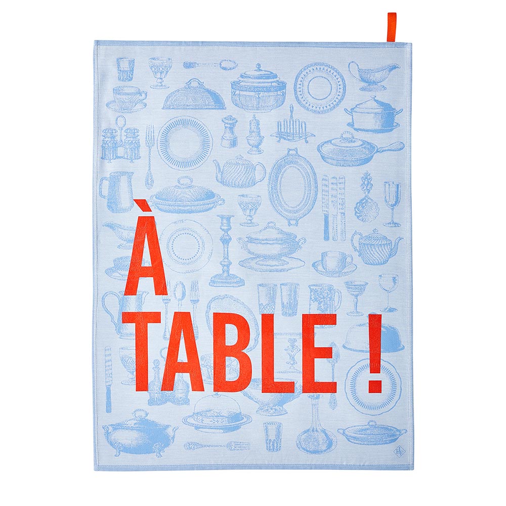 Le Jacquard Francais  Geschirrtuch A table  blau
