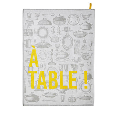 Tea towel A table – grey