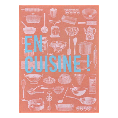 Tea towel En cuisine – poppy