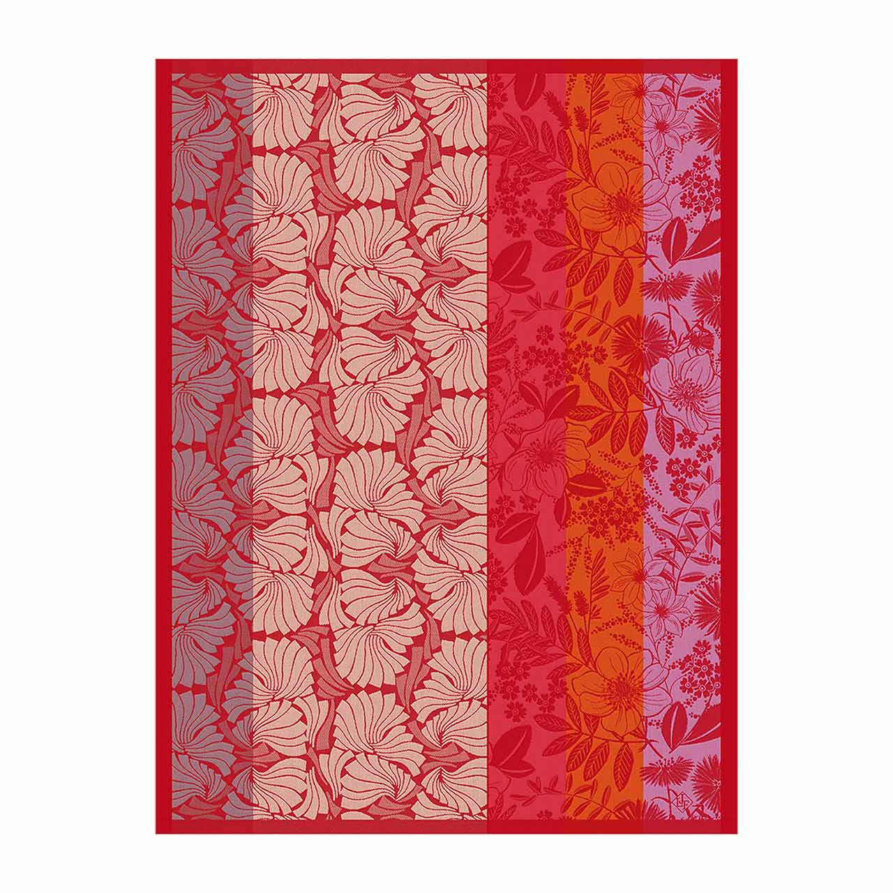 Le Jacquard francais  Geschirrtuch Cottage Fleury  rot
