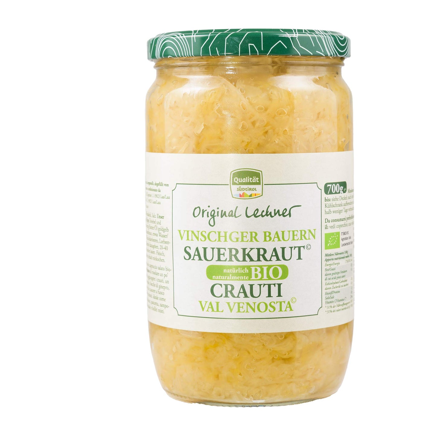 Lechner  Bio Sauerkraut im Glas  700g