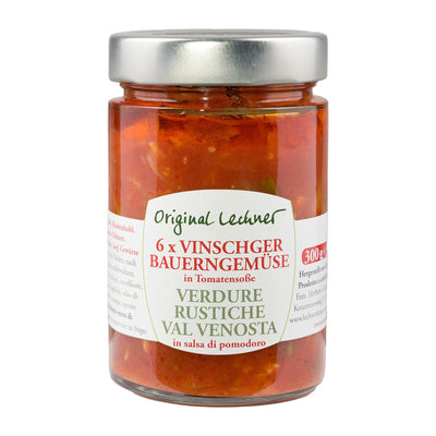 Vinschger Bauerngemüse in Tomatensoße – 300g