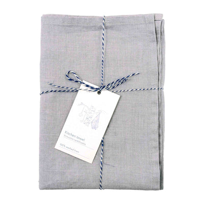 Linen Tea Towel – Light Grey