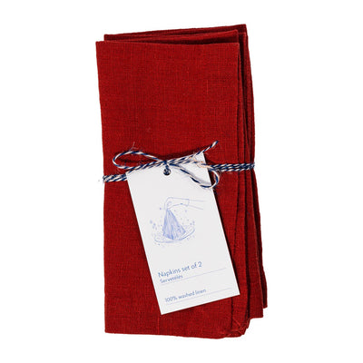 Linen Napkins – Lava Falls – Set of 2
