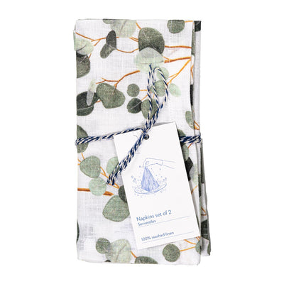 Linen Napkins – Eucalyptus – Set of 2