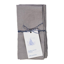 Linen Tales  Leinen Servietten  Light Grey  2er Set