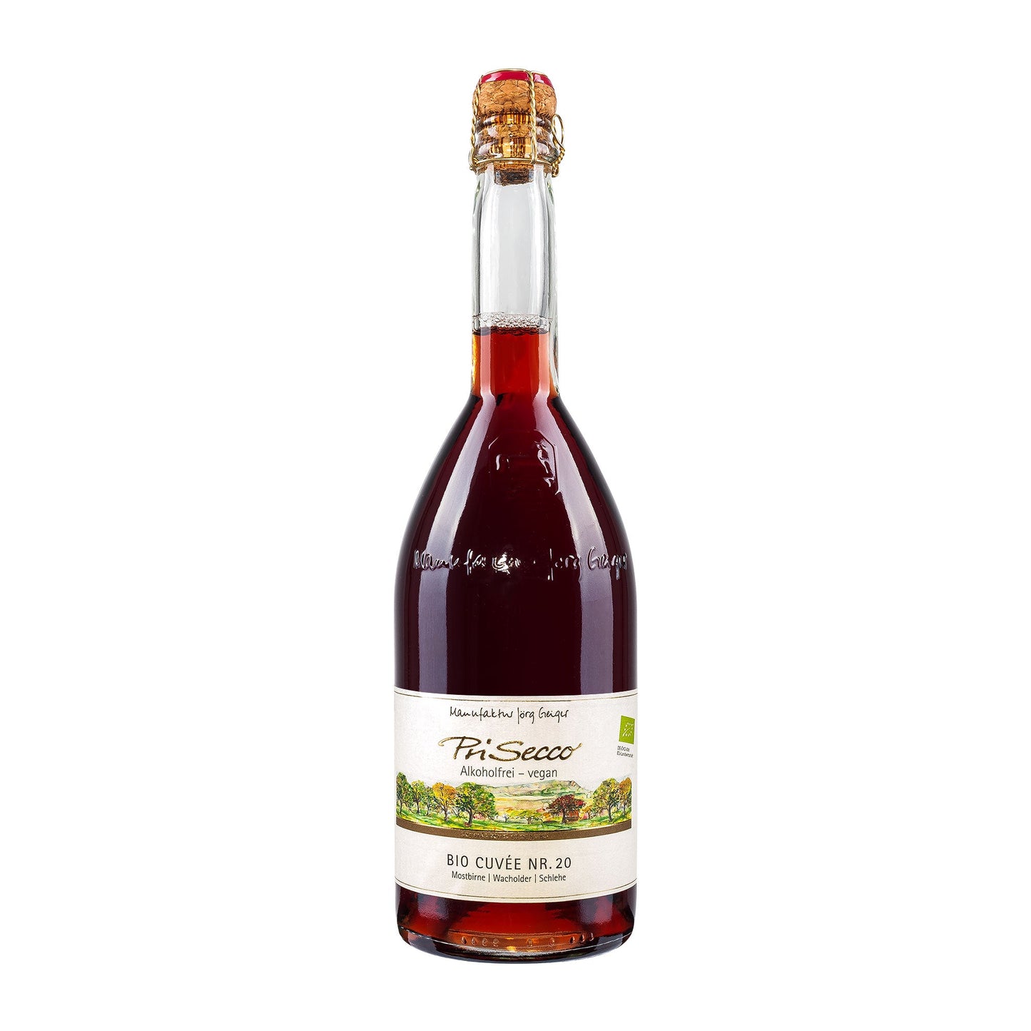Manufaktur Jörg Geiger  Prisecco Cuvée Nr. 20  Mostbirne Wacholder Schlehe  alkoholfrei [BIO]