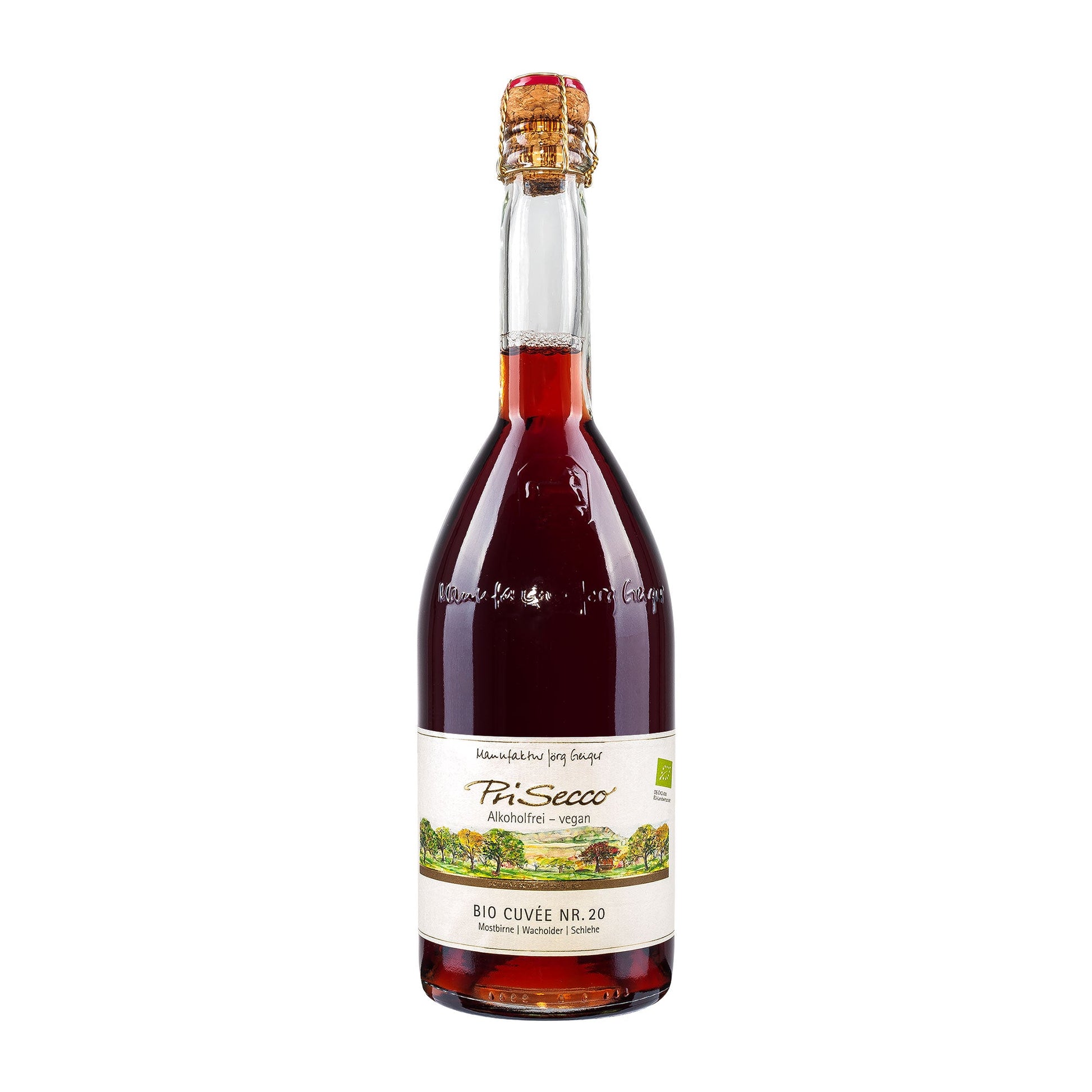Manufaktur Jörg Geiger  Prisecco Cuvée Nr. 20  Mostbirne Wacholder Schlehe  alkoholfrei [BIO]