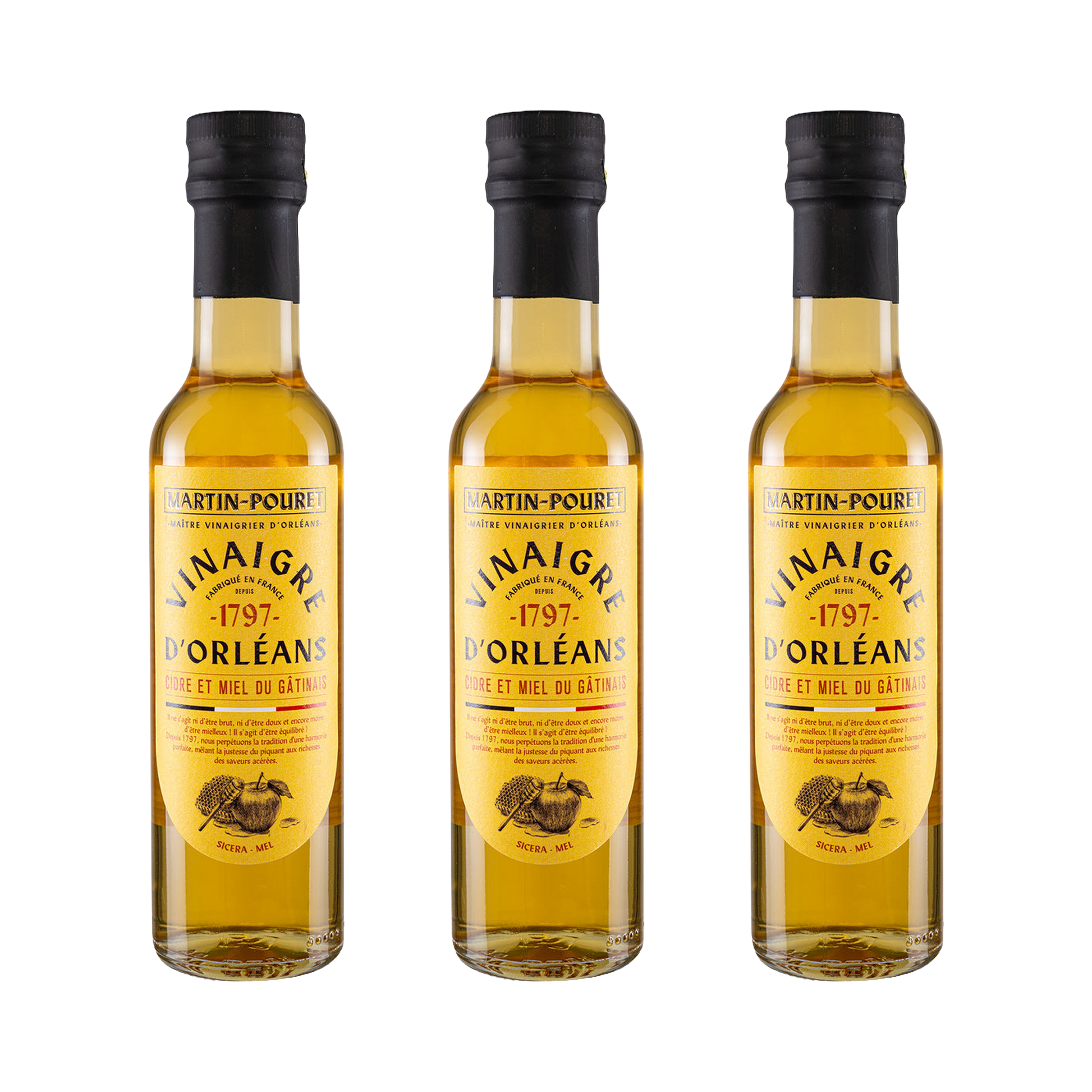 Apfelessig mit Honig — 3× 250 ml