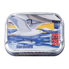 Jahrgangssardinen Ville Bleue 2026 von Les Mouettes d'Arvor in der 115-g-Dose