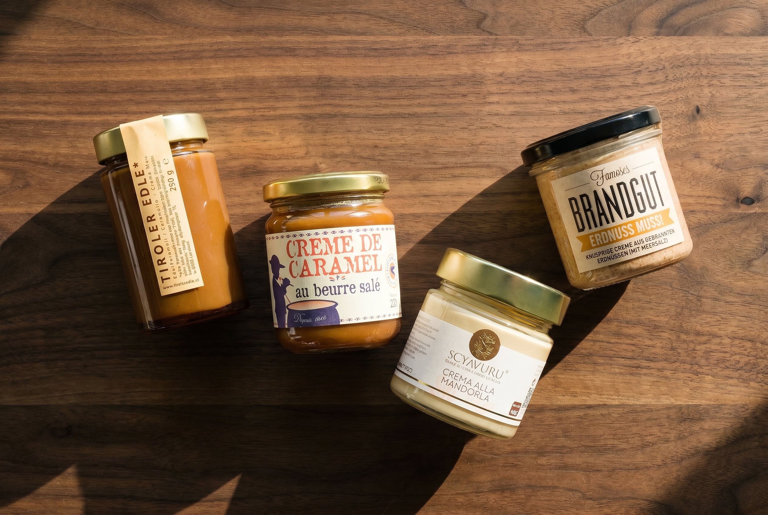 Nuss-Nougat-Cremes – Haselnuss, Pistazie, Mandel
