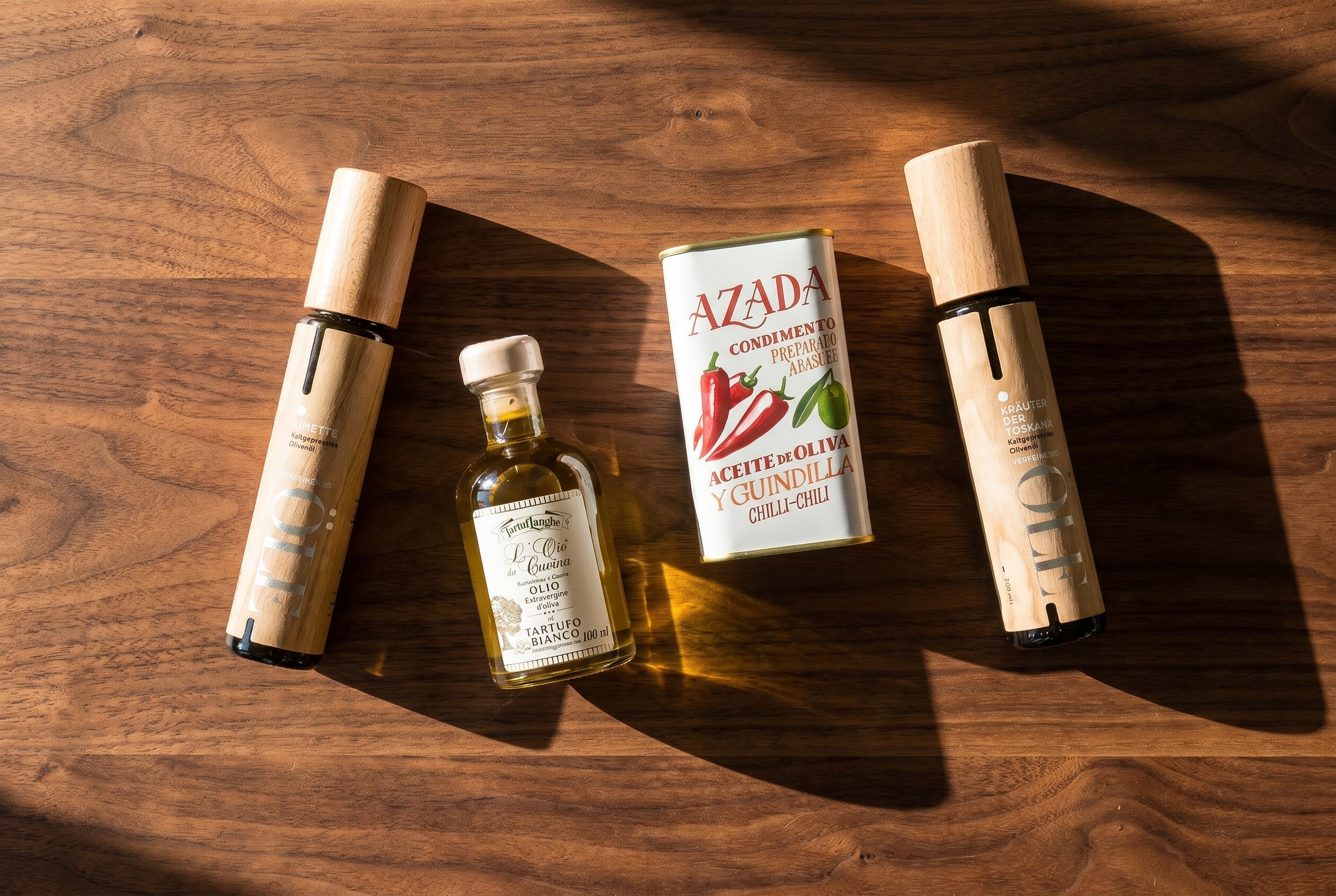 Aromatisiertes Olivenöl · Zitrone · Trüffel · Knoblauch | genussland
