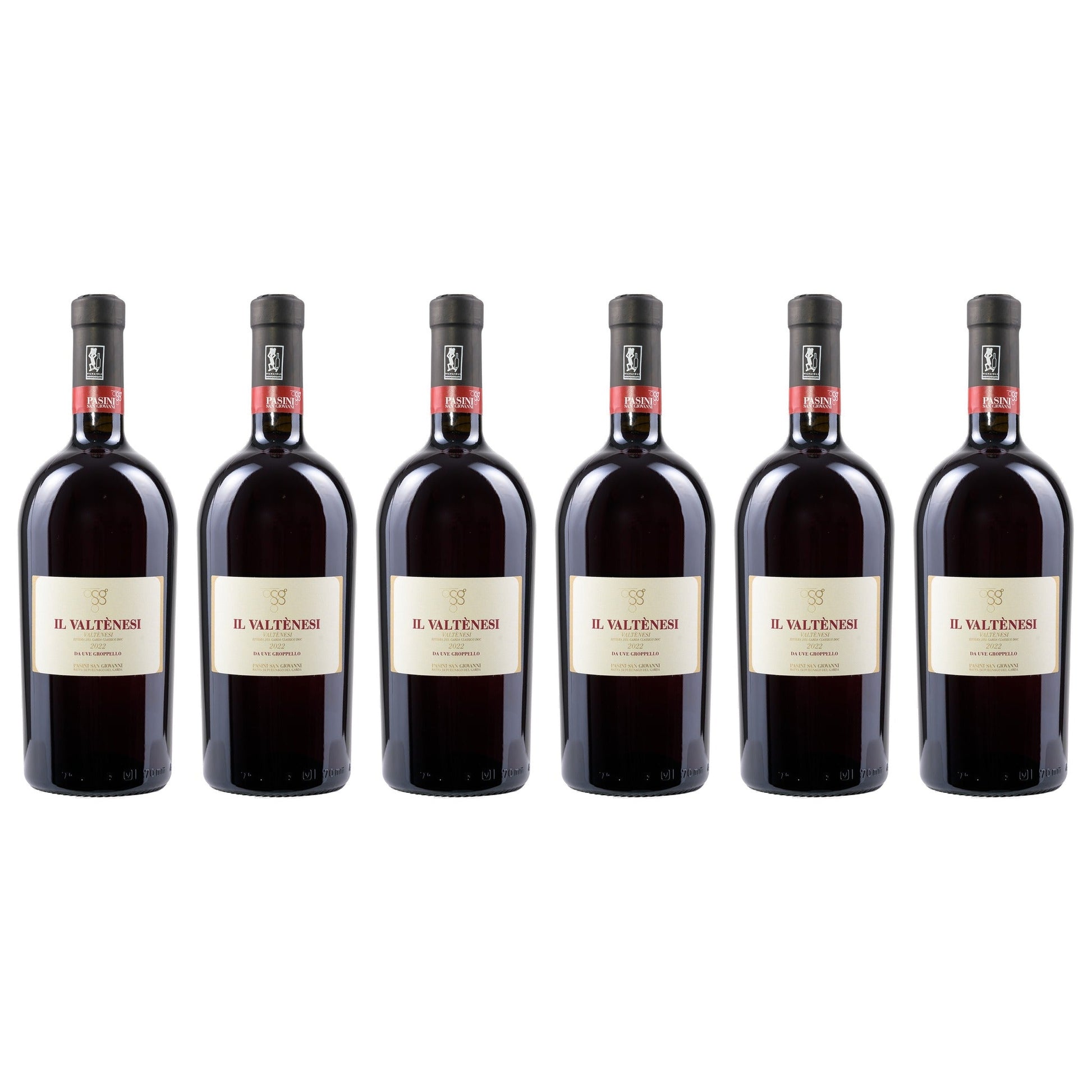 6 Flaschen Pasini San Giovanni Il Valtènesi Rotwein 2022