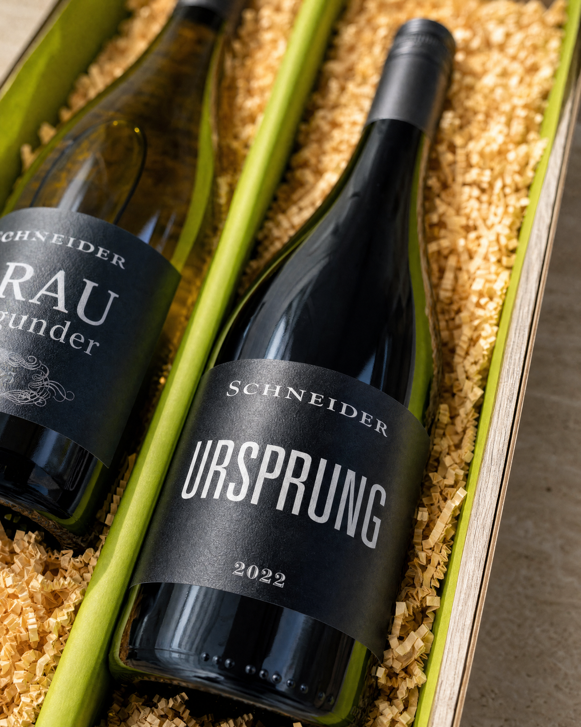 Markus Schneider Ursprung 2022 im Geschenkkorb – Closeup