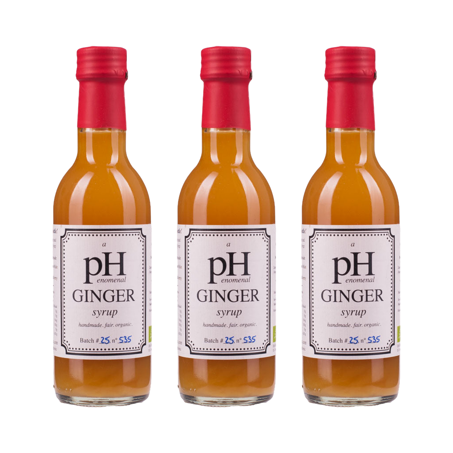 Ginger Syrup – 3× 250 ml Multiset