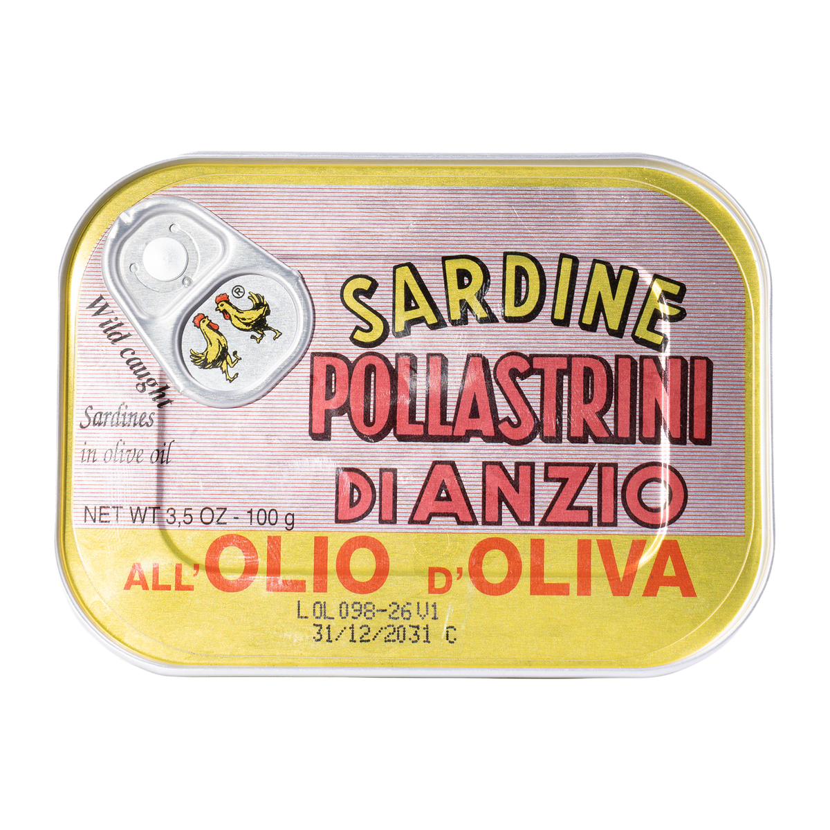 Sardine Pollastrini di Anzio Sardinen in Olivenöl, Dose 100 g