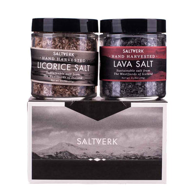 Geschenkset mit Lava- und Lakritzsalz