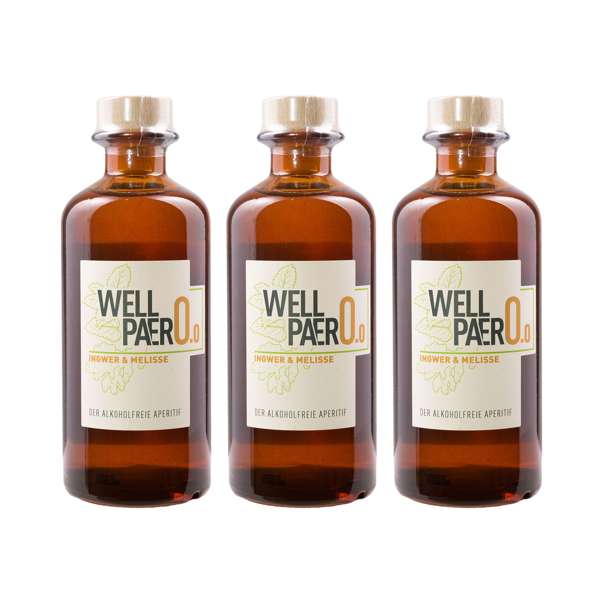 Wellpaero Ingwer Melisse – alkoholfrei — 3× 350 ml