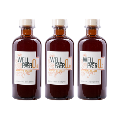 Wellpaero Wermut & Orange – alkoholfrei — 3× 350 ml
