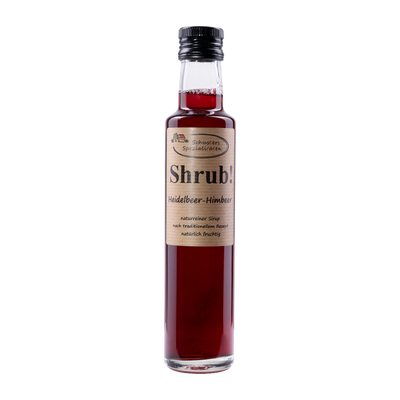 Shrub Heidelbeer-Himbeer Sirup