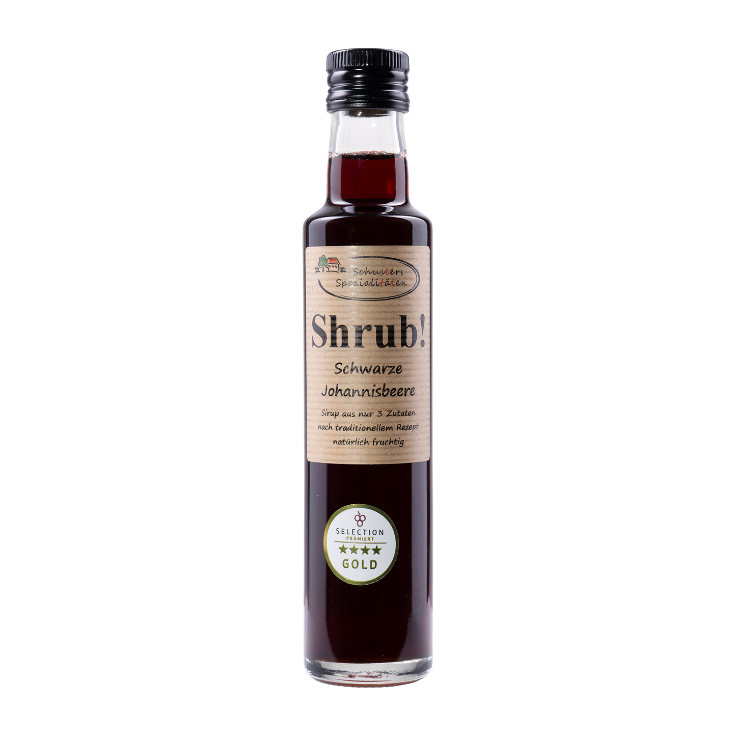 Schuster Shrub Schwarze Johannisberee Sirup