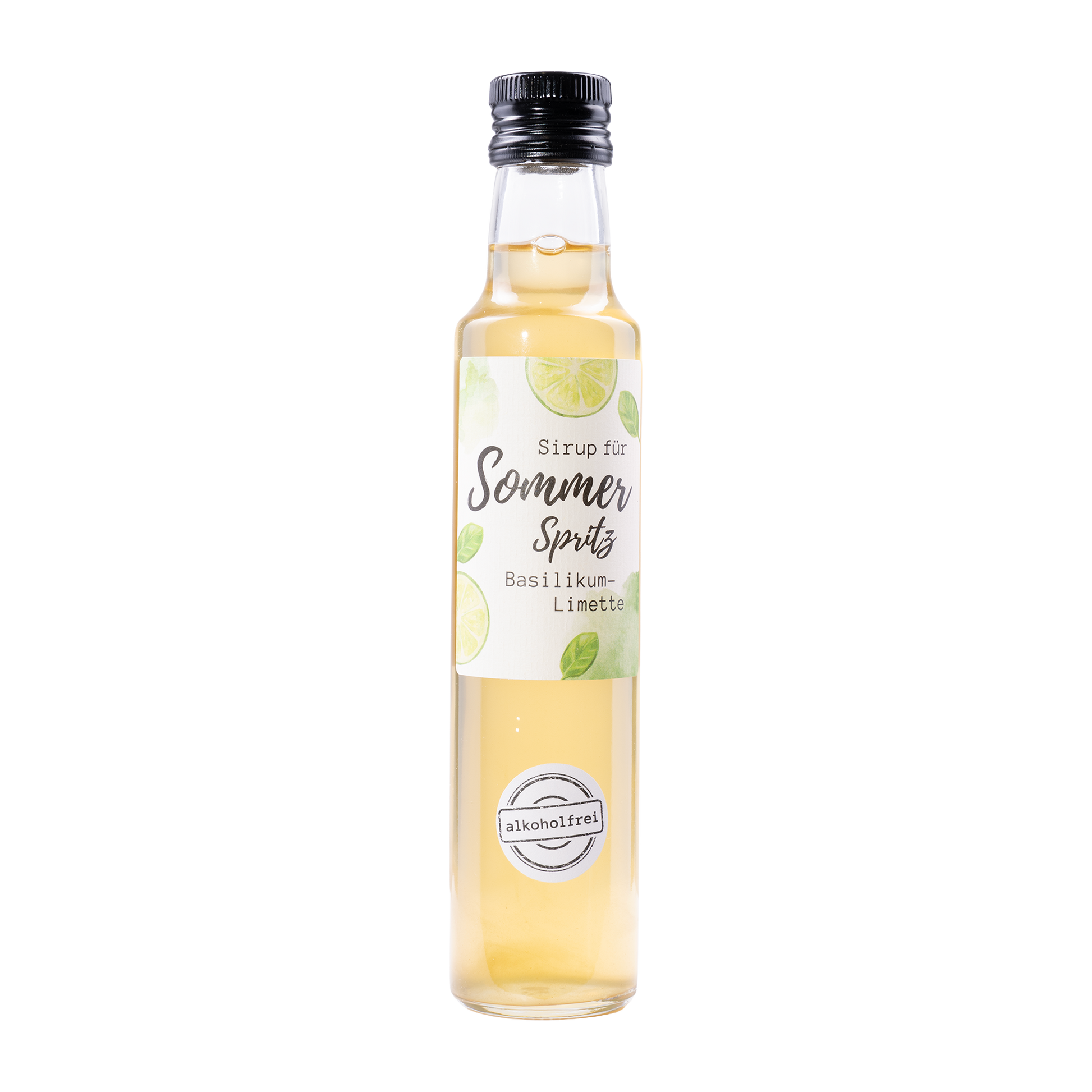 Sommer Spritz Sirup Basilikum-Limette alkoholfrei