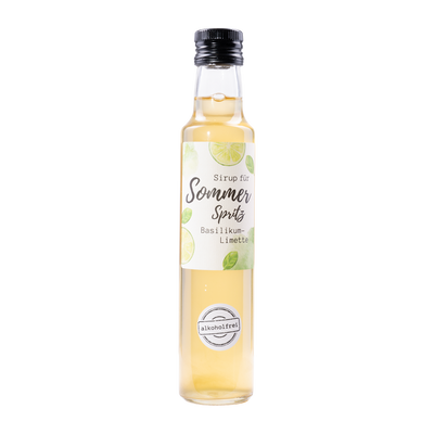 Sommer Spritz Sirup Basilikum-Limette