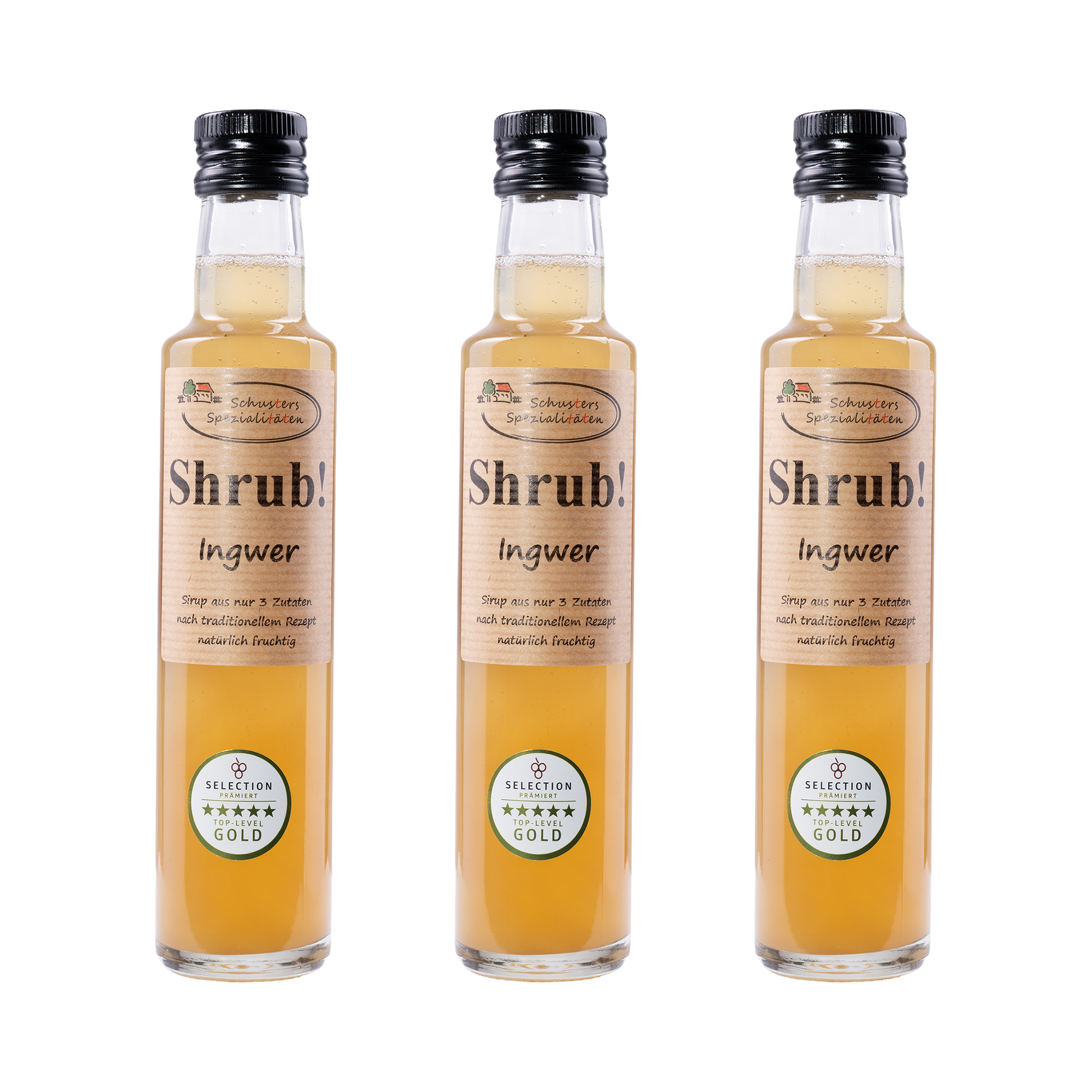 Shrub Ingwer Sirup — 3× 250 ml