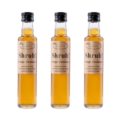 Shrub Orange-Cardamom Sirup — 3× 250 ml