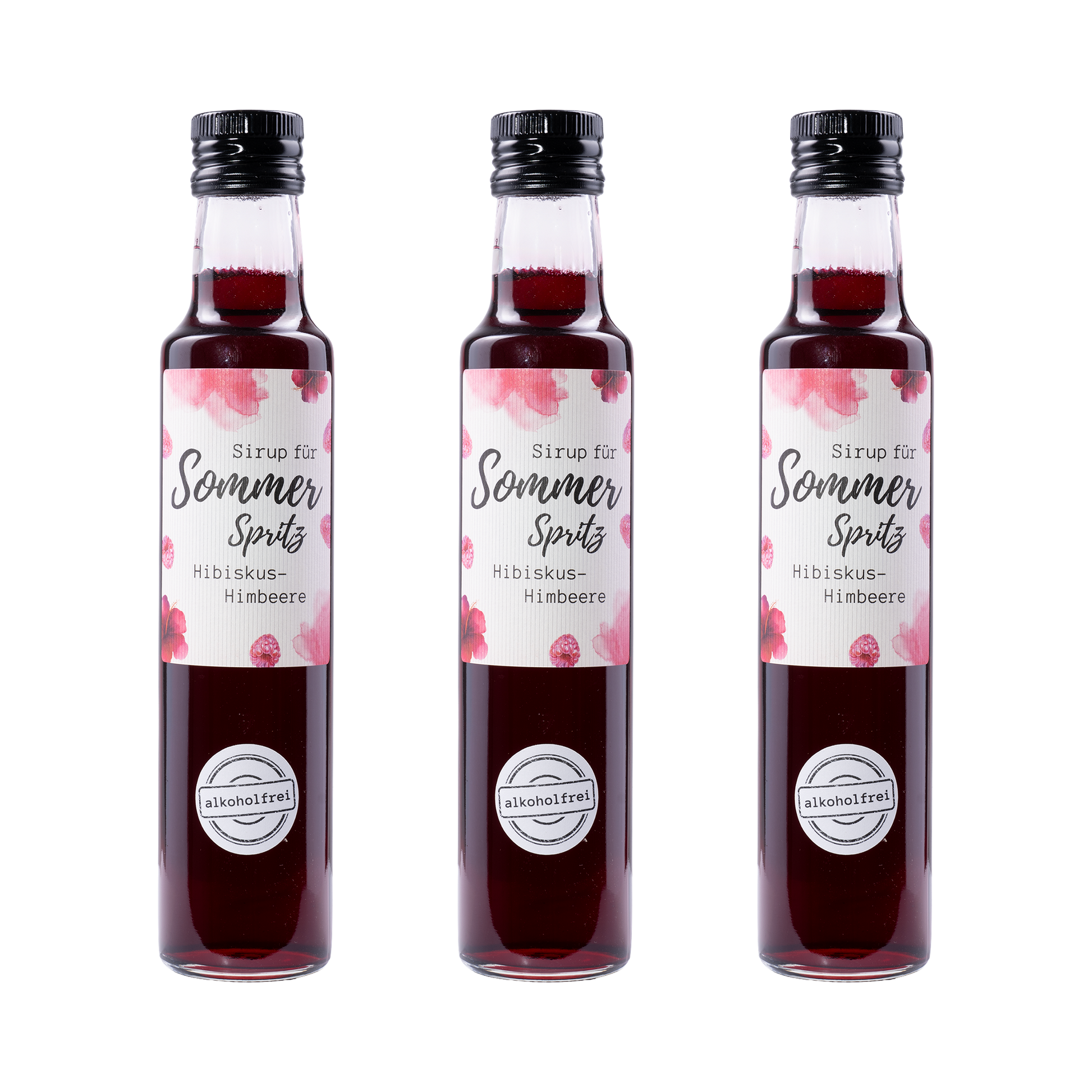Sommer Spritz Sirup Hibiskus-Himbeere — 3× 250 ml