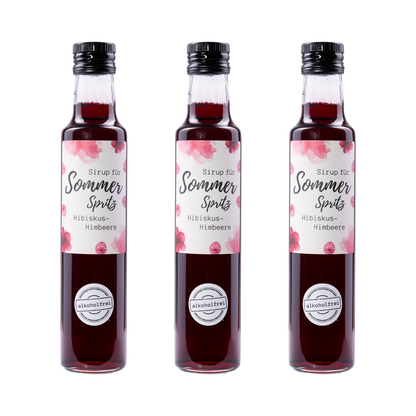 Sommer Spritz Sirup Hibiskus-Himbeere — 3× 250 ml