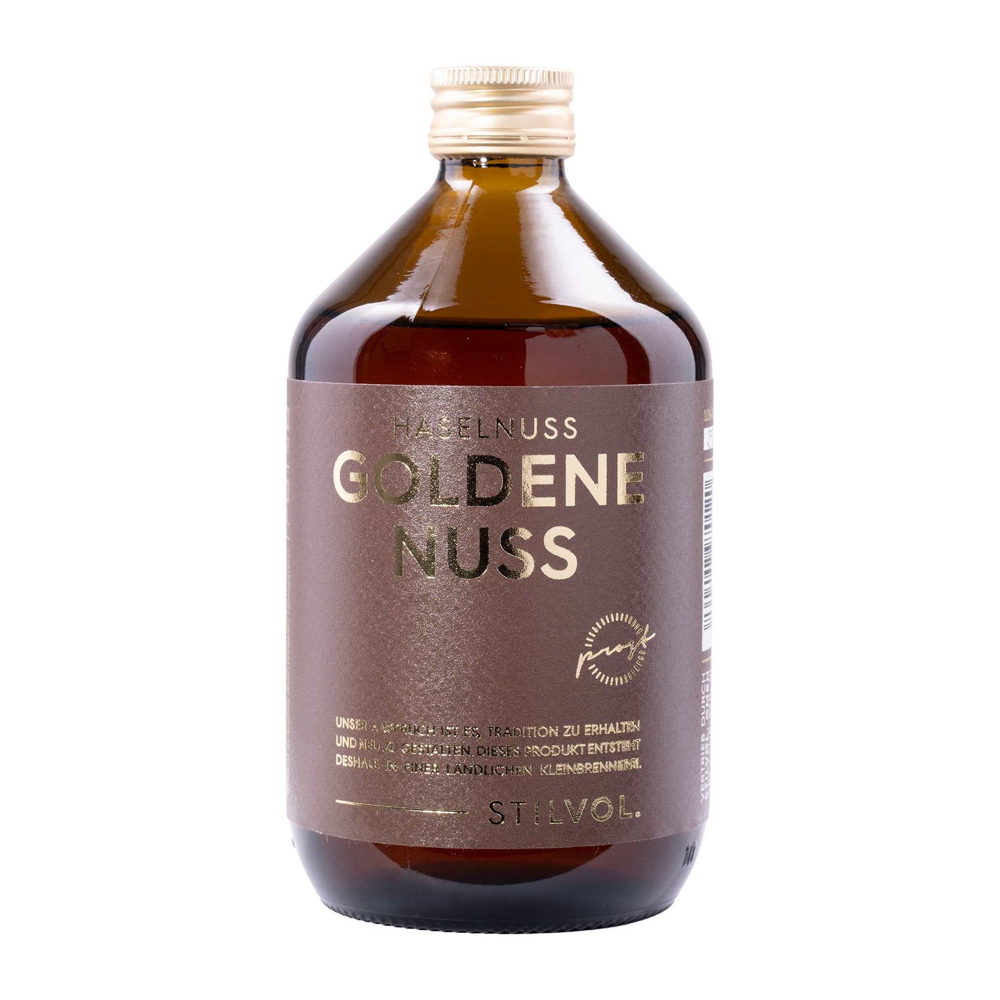 STILVOL.  Haselnuss-Schnaps Goldene Nuss