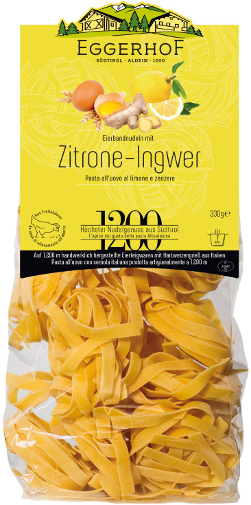 Zitrone Ingwer Bandnudeln