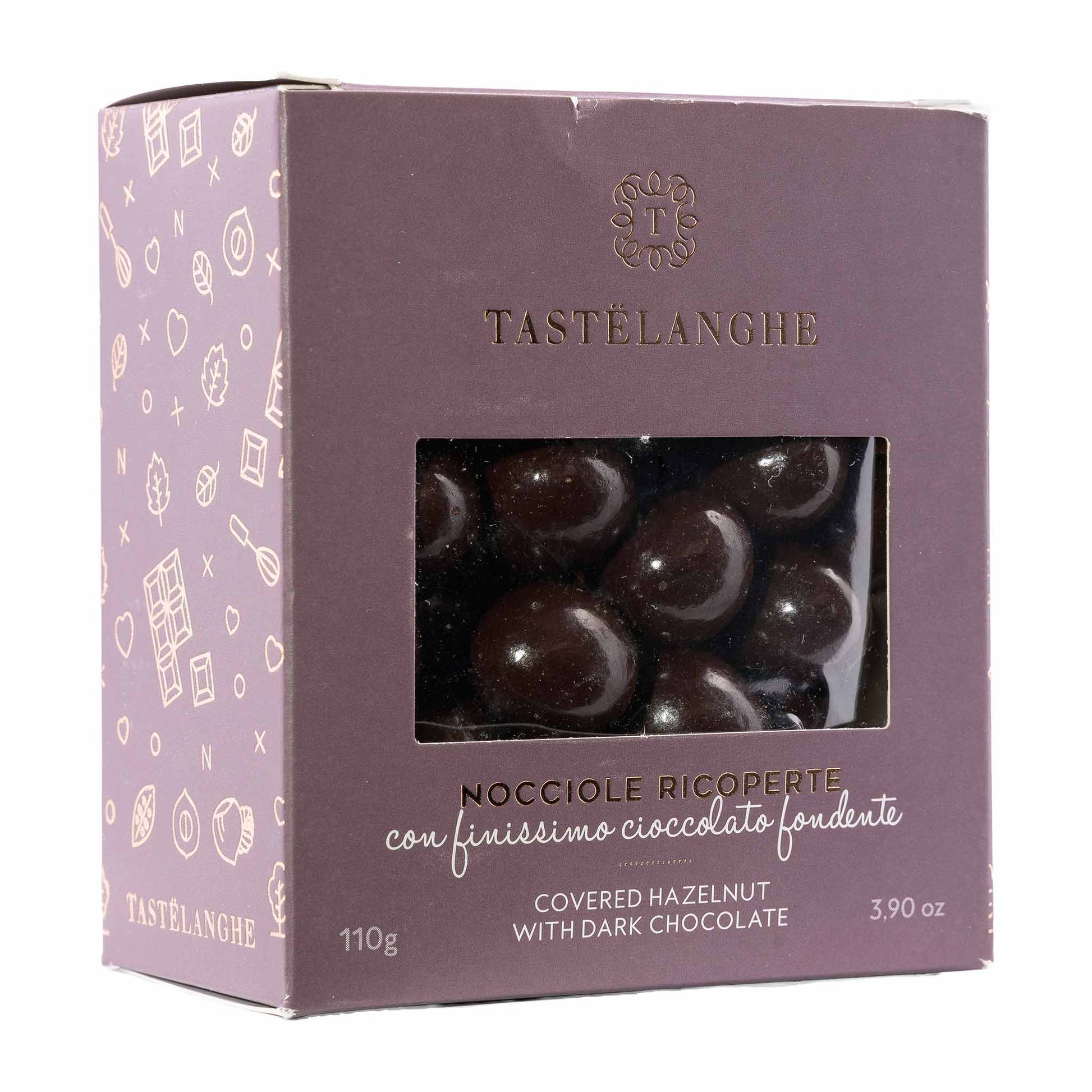 Tastelanghe  Haselnüsse in Zartbitterschokolade  110g