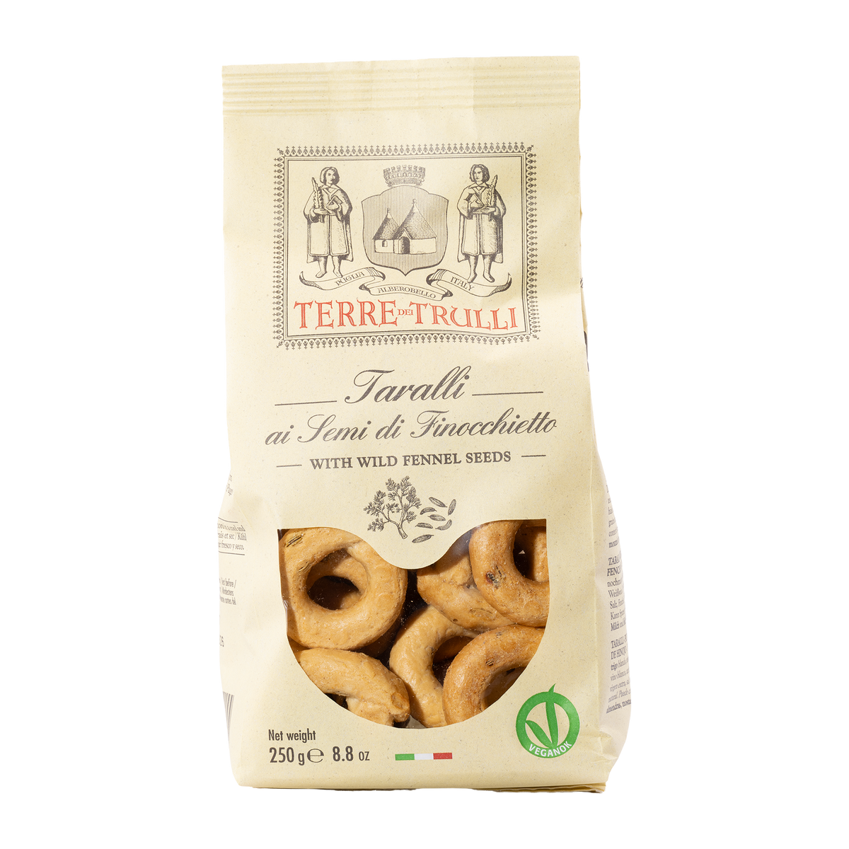 Terre dei Trulli Taralli mit Fenchelsamen 250 g