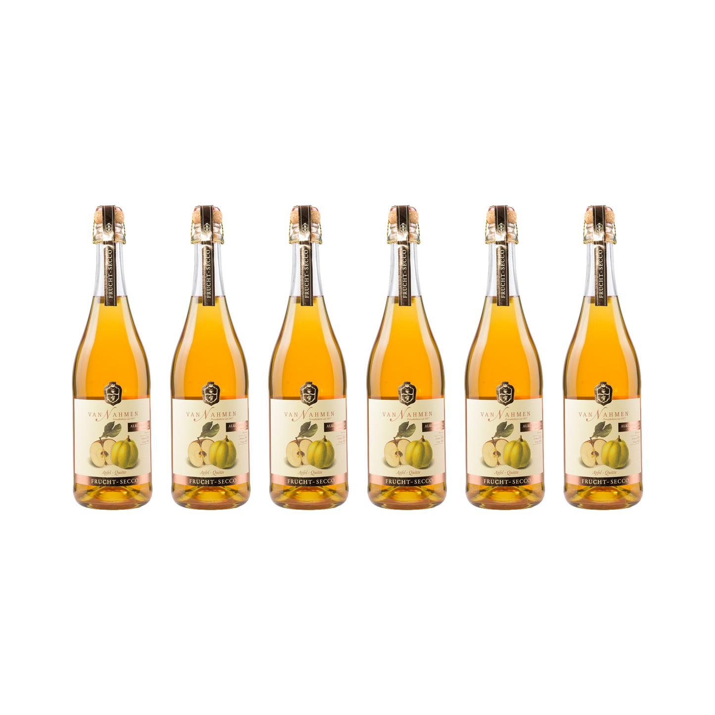 Frucht-Secco Apfel-Quitte – alkoholfrei — 6× 750 ml