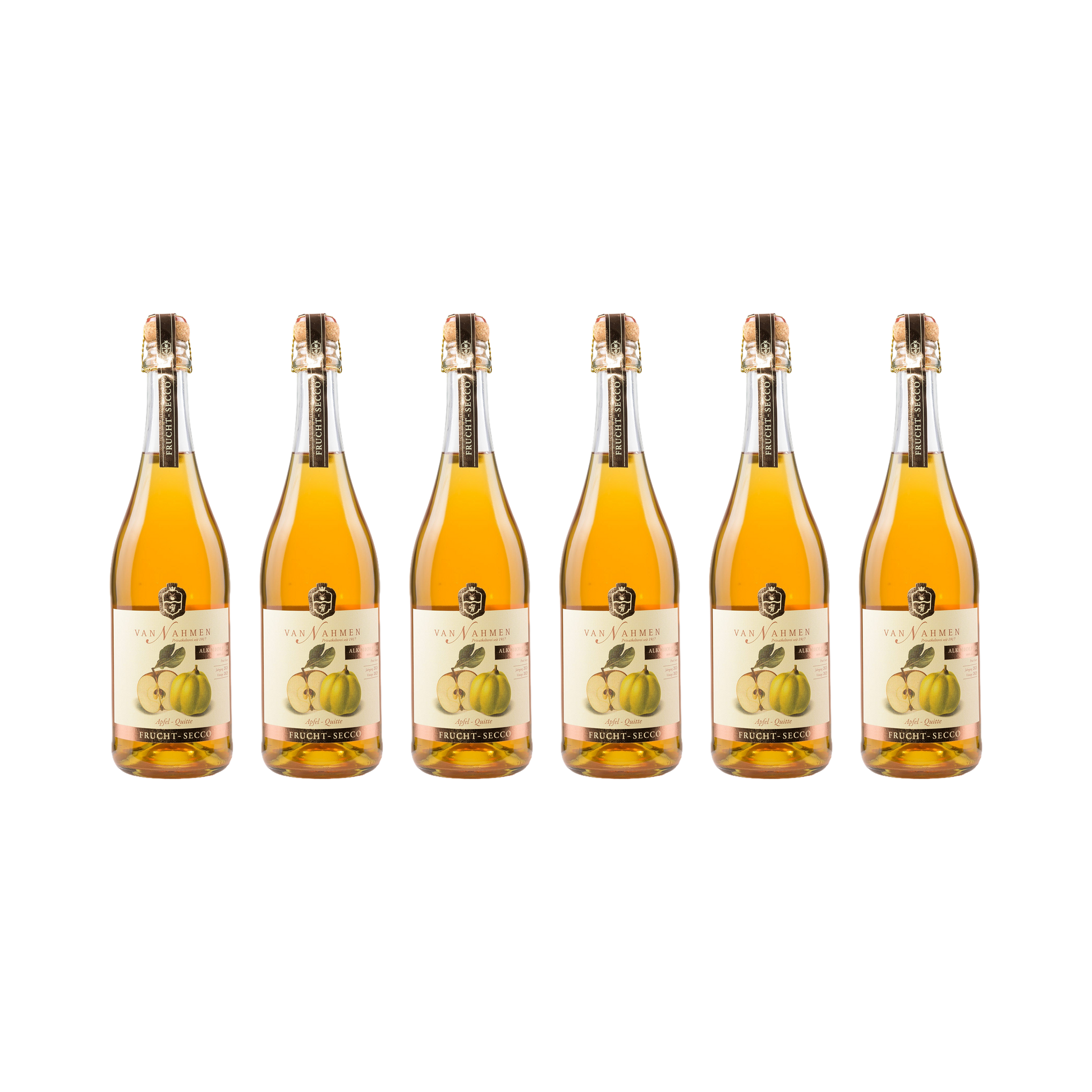 Frucht-Secco Apfel-Quitte – alkoholfrei — 6× 750 ml