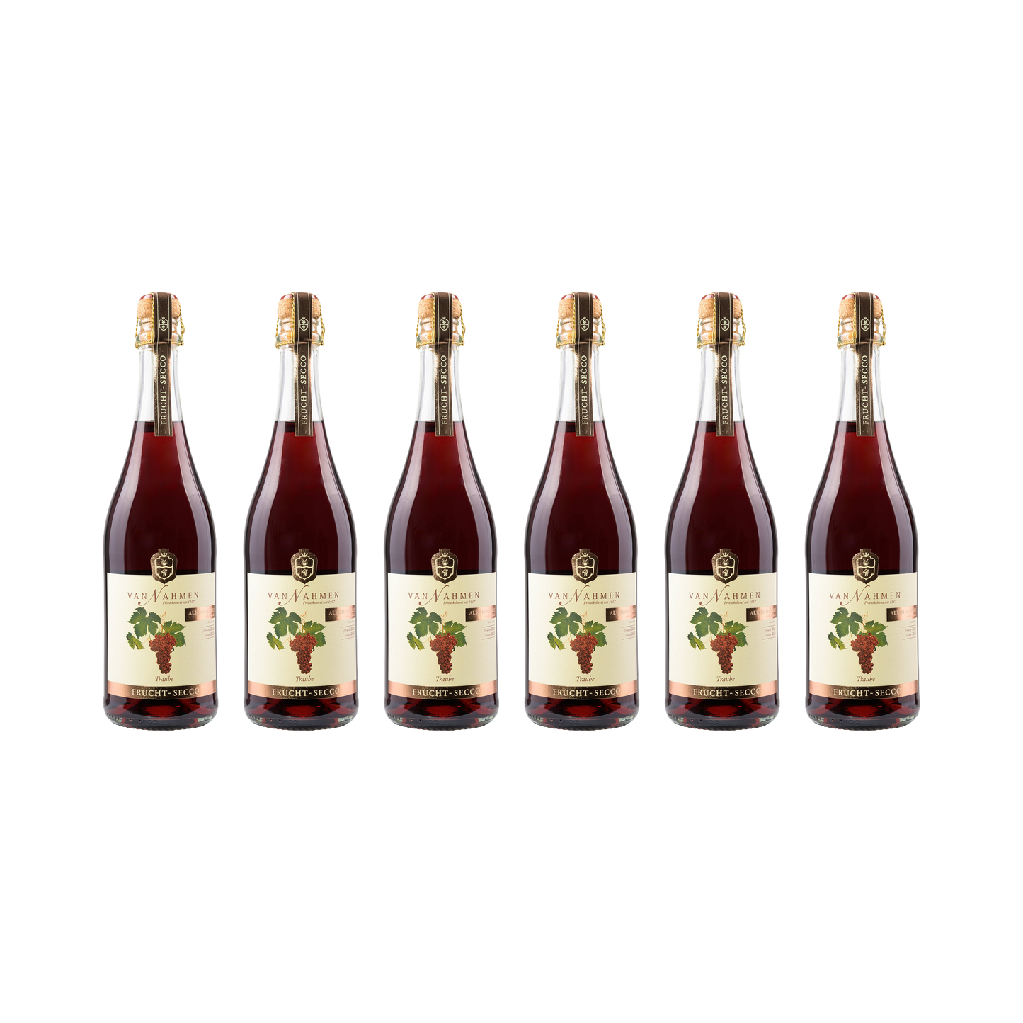 Frucht-Secco Traube – alkoholfrei — 6× 750 ml