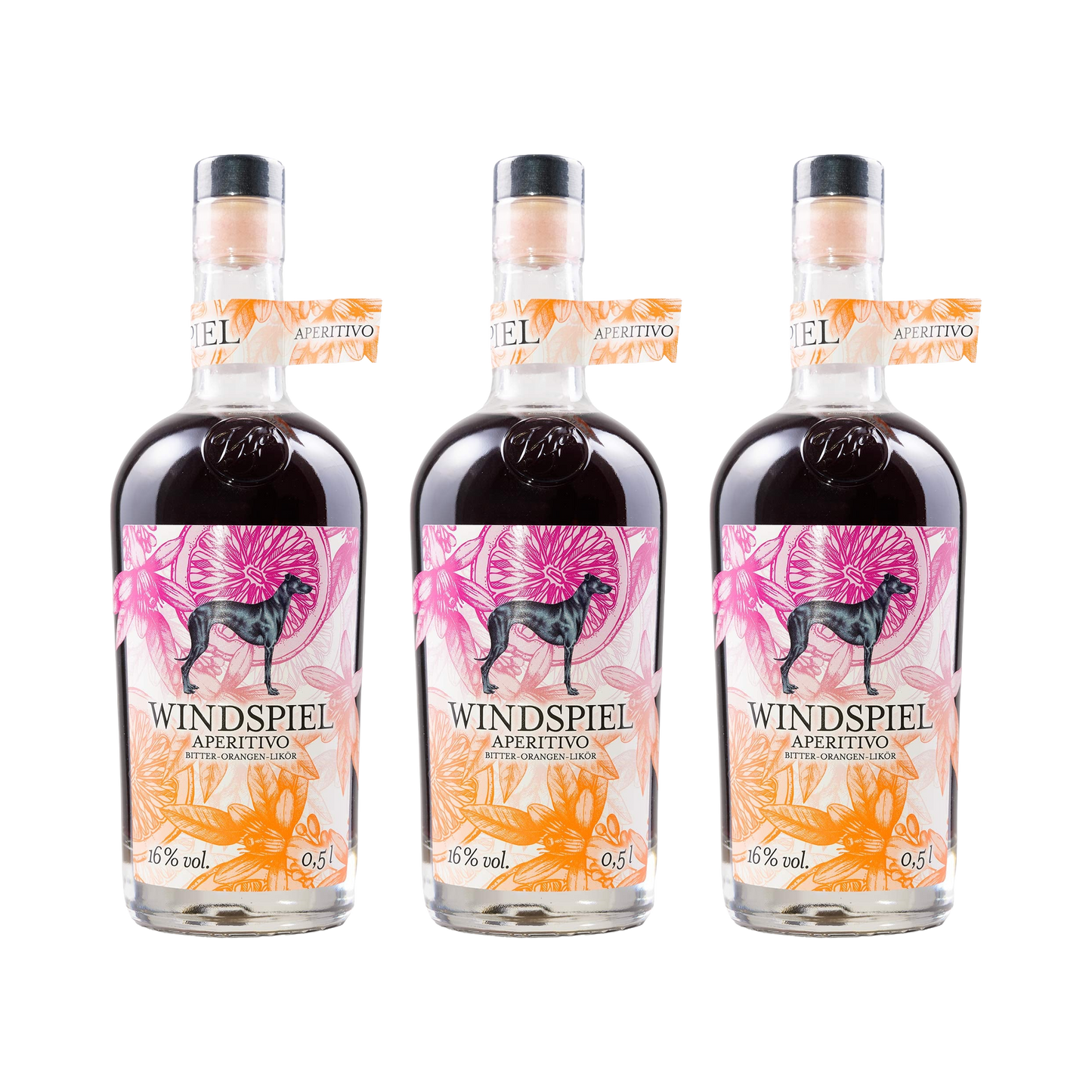 Aperitivo – Bitter-Orangen-Likör — 3× 500 ml