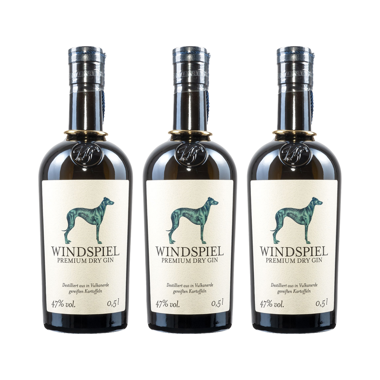 Premium Dry Gin — 3× 500 ml