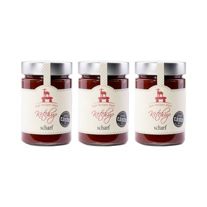 Zum heiligen Stein — Ketchup scharf — 3× 400 g